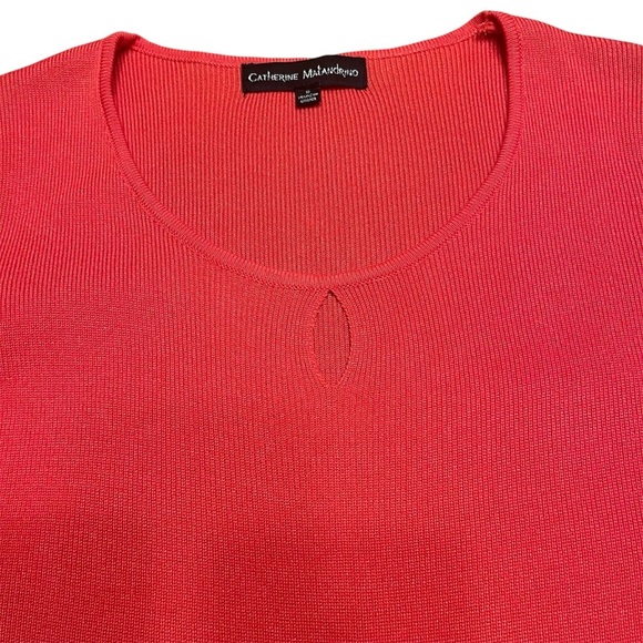 Catherine Malandrino Keyhole Cut Out Short Sleeve Sweater Size S - Picture 5 of 10